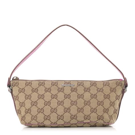 gucci monogram boat pochette pink|GUCCI Monogram Pretty Boat Pochette Pink .